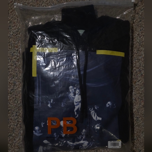 Off-White Caravaggio Seeing Things Men's Hoodie - New With Tags - Picture 7 of 9